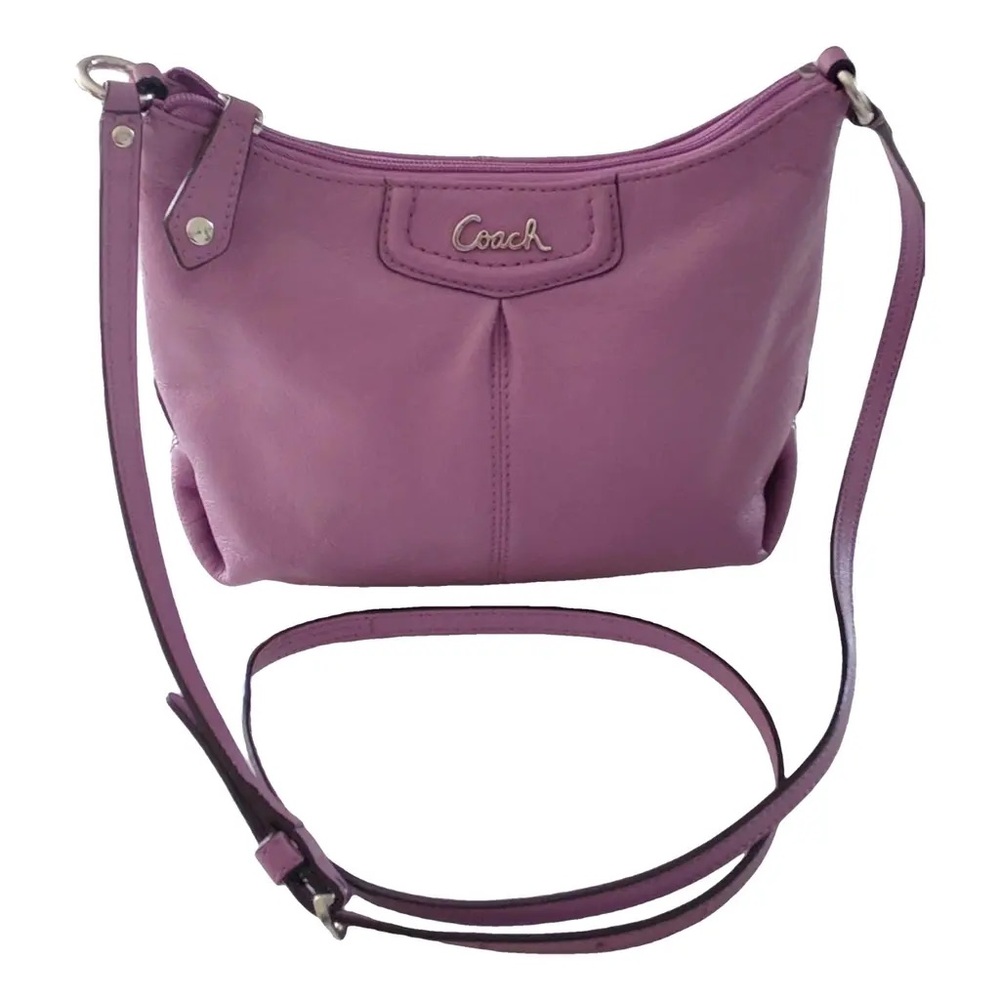 Coach Purple Leather Crossbody Bag